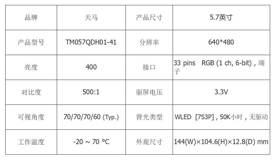 天馬5.7寸工業(yè)顯示屏觸摸屏工業(yè)顯示器